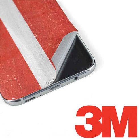 Denmark Flag Distressed Galaxy S8 Skin
